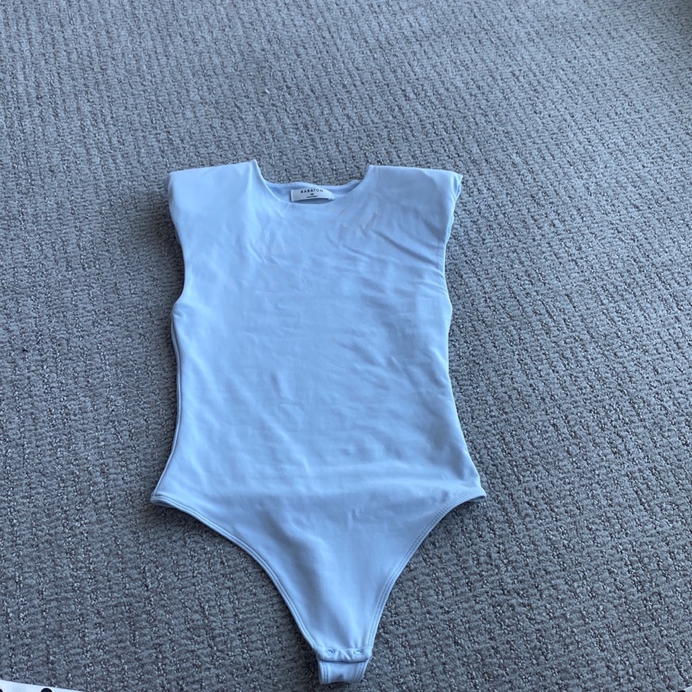 Aritzia Babaton baby blue body suit
